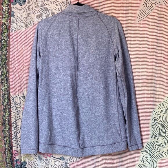 NWOT Lululemon Heathered Graphite Purple Rulu Rally Wrap Light Jacket Size 8 - Picture 4 of 15